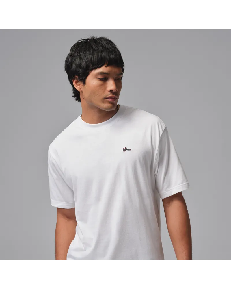 Jordan Sneaker-T-Shirt mit Patch (Herren) - Weiß Weiß