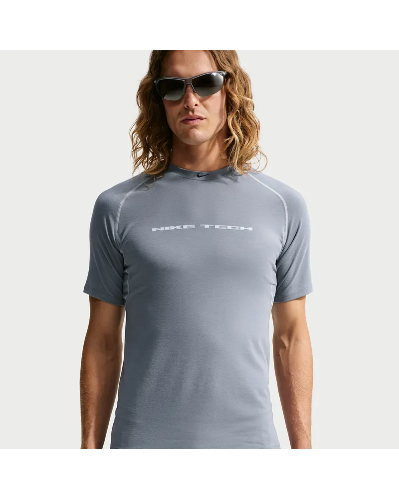 Nike Tech Dri-FIT Kurzarmshirt (Herren) - Grau Grau