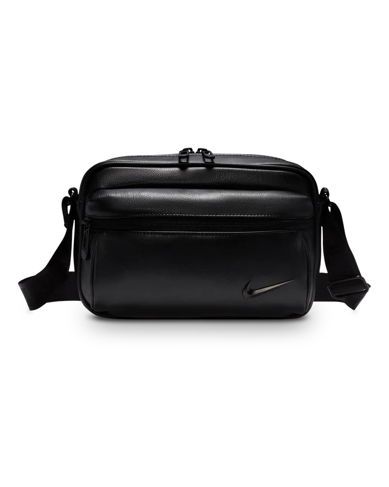 Nike Heritage Premium-Crossbody-Tasche (3 l) - Schwarz Schwarz