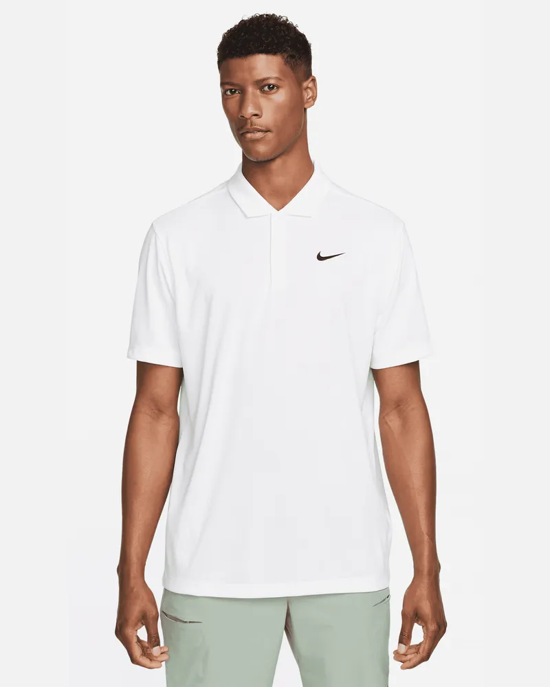 Nike Court Dri-FIT Tennis-Poloshirt für Herren - Weiß Weiß