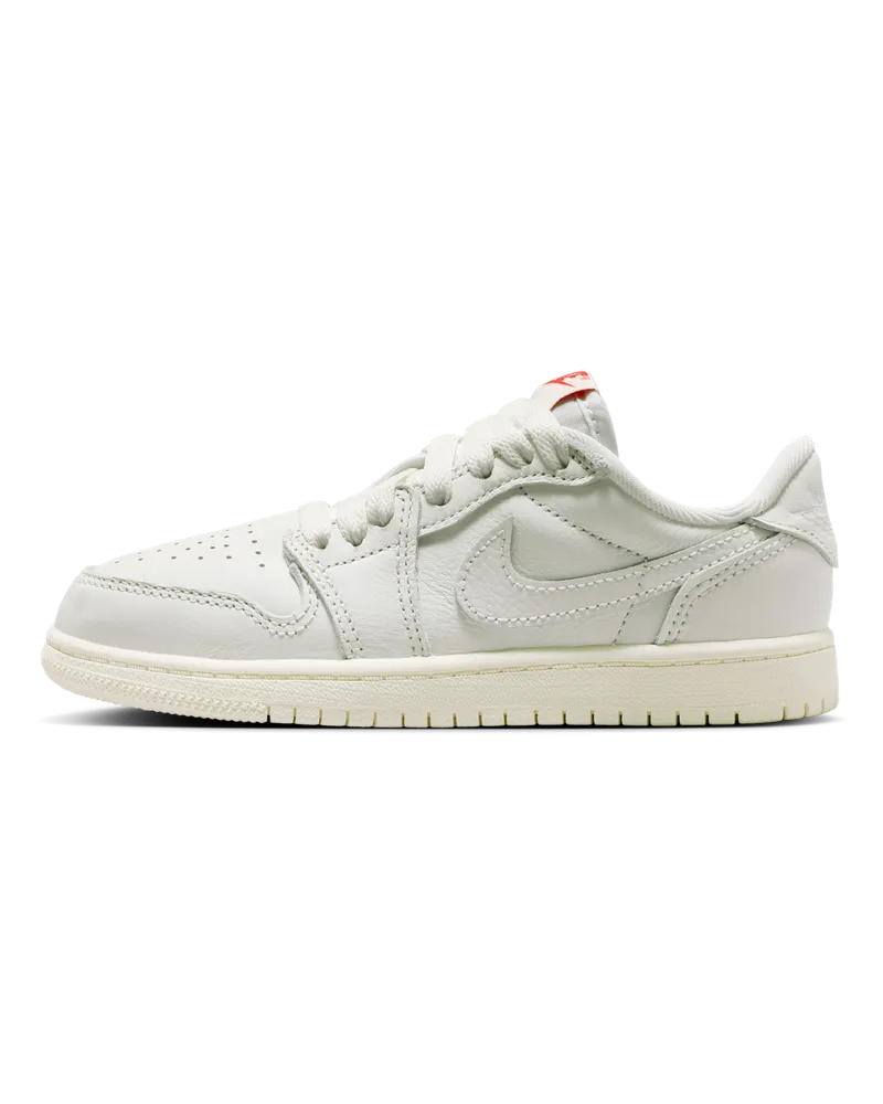 Jordan 1 Retro Low Schuh (jüngere Kinder) - Weiß Weiß