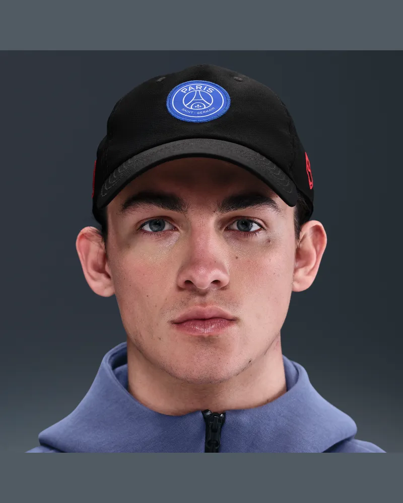 Nike Paris Saint-Germain 2025/2026  Club Cap US CB L T90 - Schwarz Schwarz