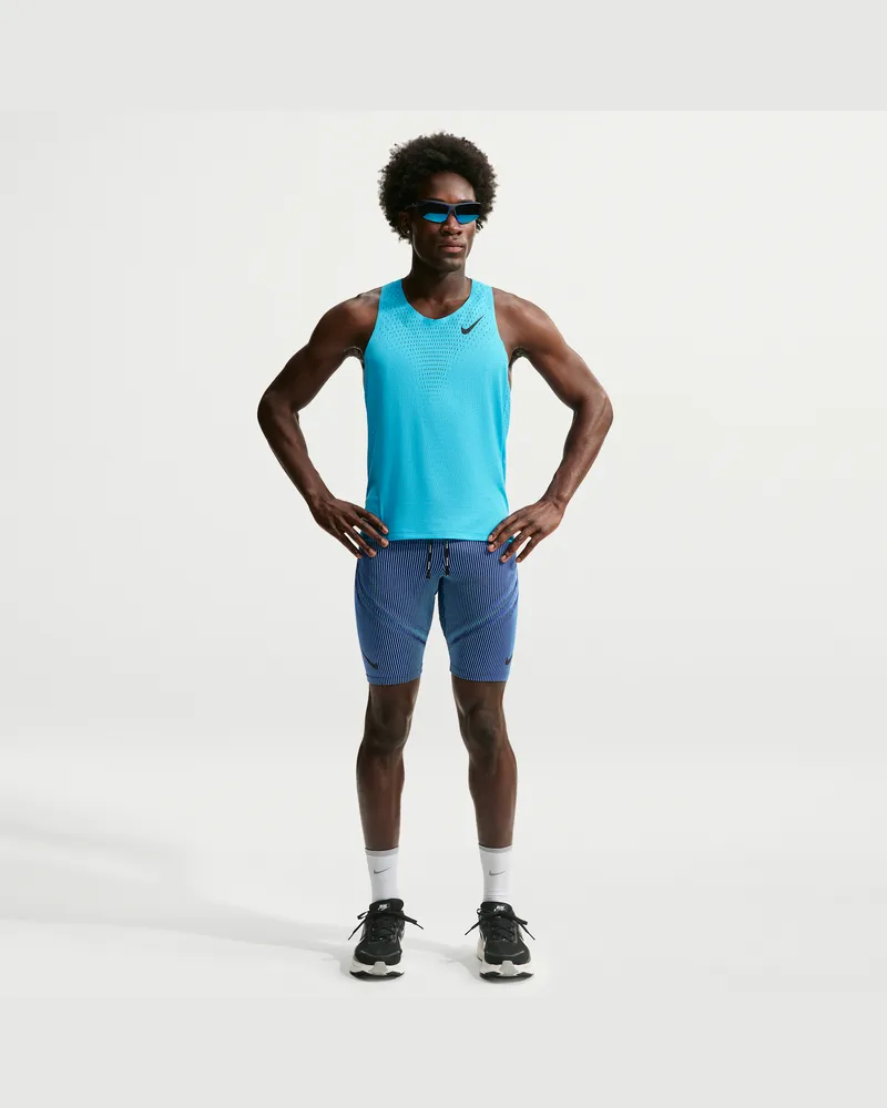 Nike AeroSwiftDri-FIT ADV Lauftights in halber Länge für Herren - Blau Blau