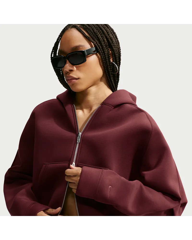 Nike Article Fleece Oversize-Kapuzenjacke (Damen) - Lila Lila
