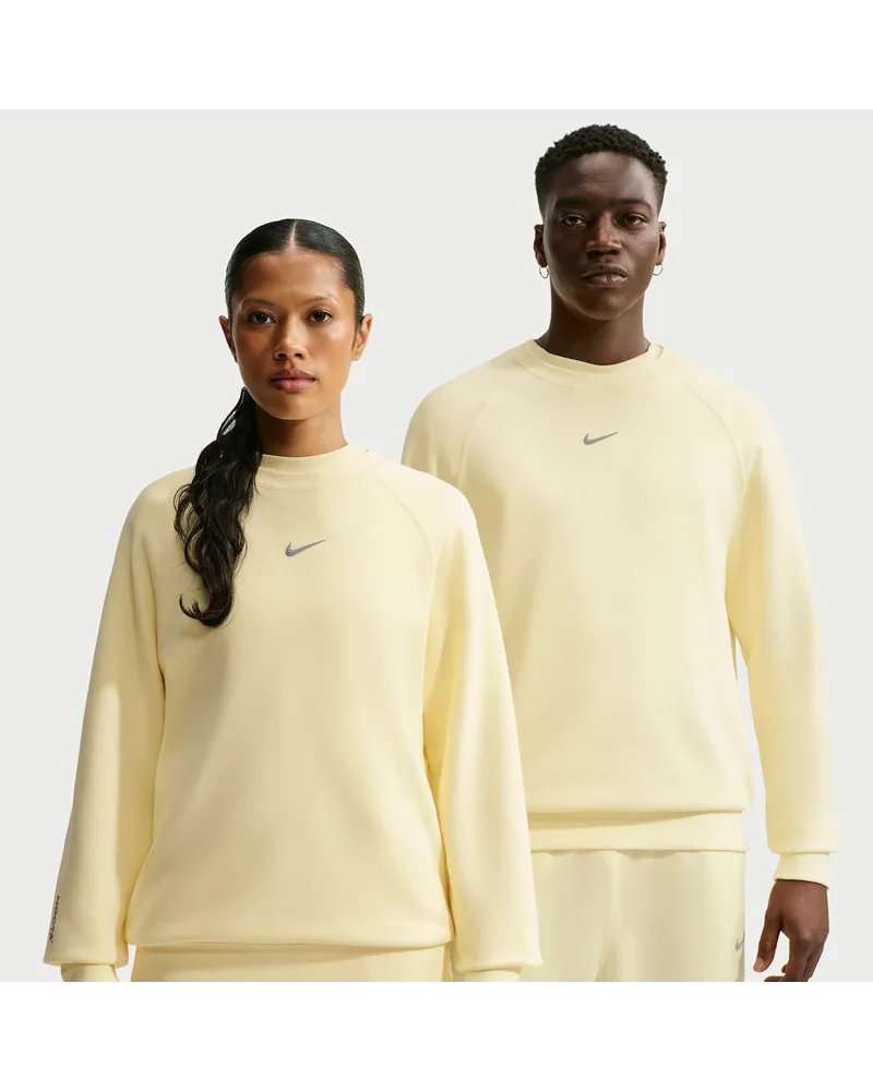 Nike NOCTA CS Fleece-Pullover mit Rundhalsausschnitt (Herren) - Braun Braun