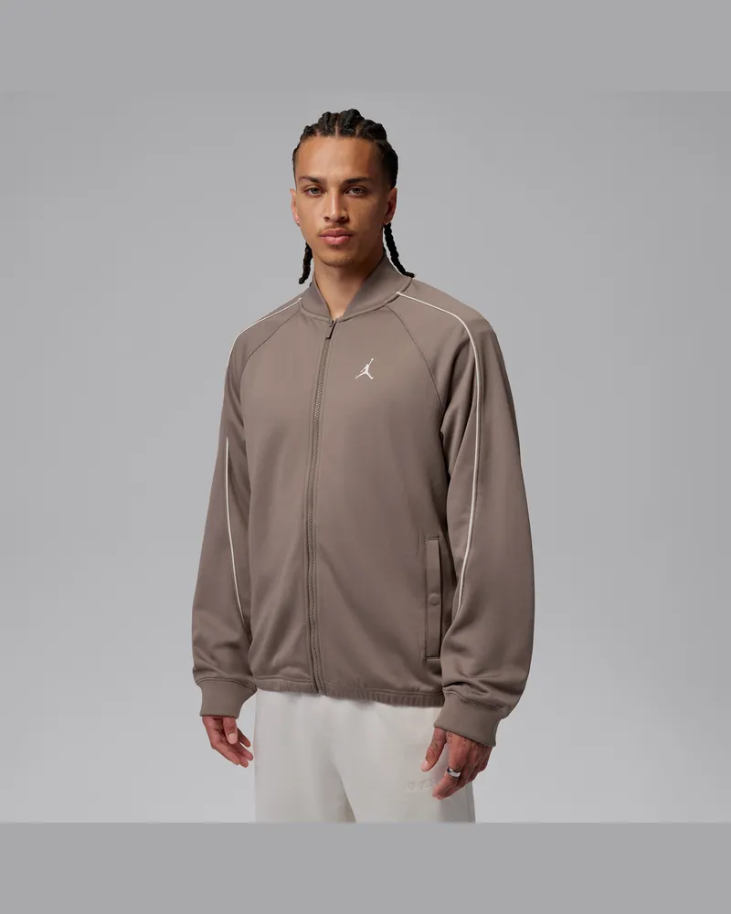 Jordan Brooklyn Trainingsjacke aus Trikotmaterial (Herren) - Grau Grau