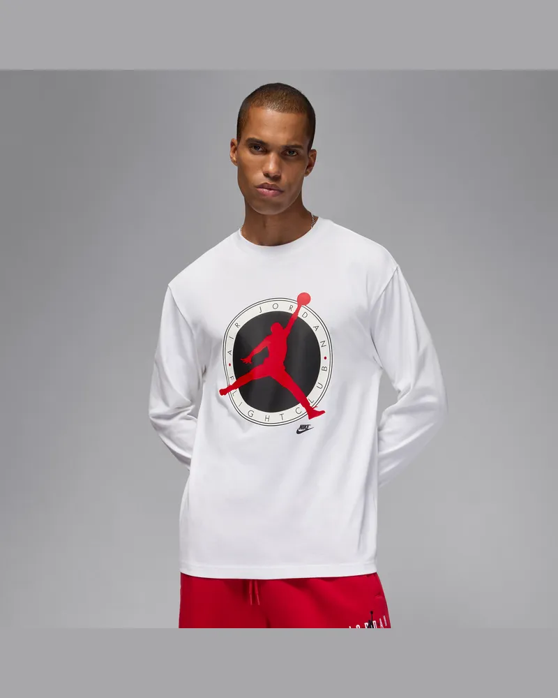 Jordan Flight Club Longsleeve für Herren - Weiß Weiß