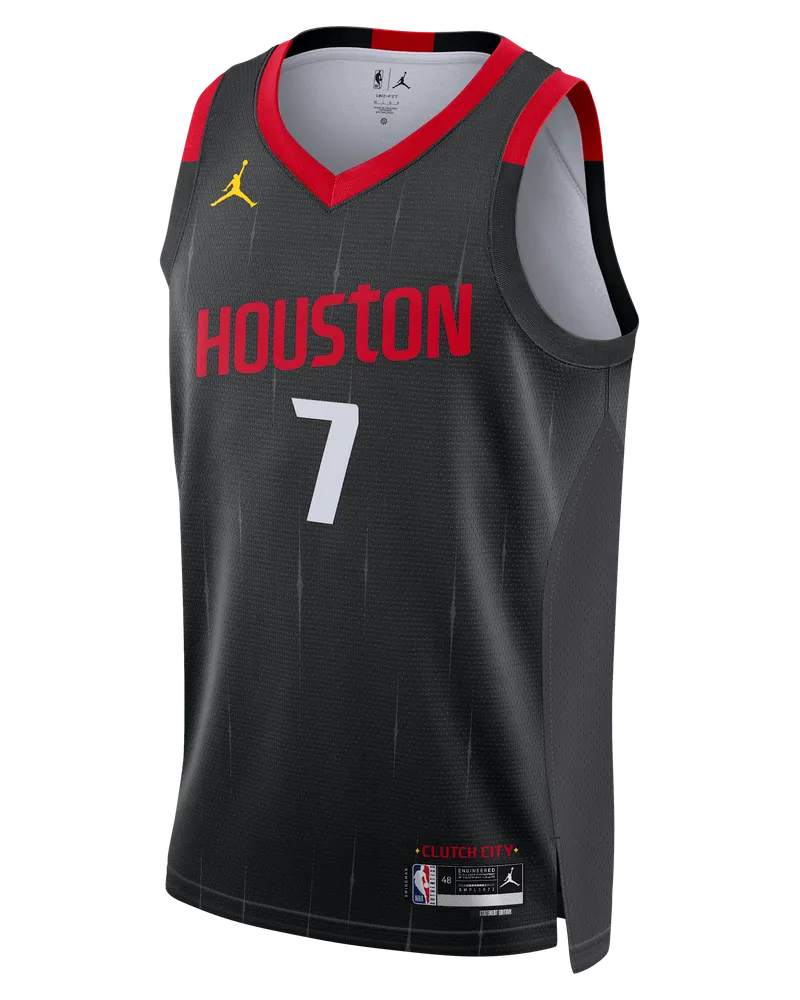 Nike Houston Rockets Statement Edition Kevin Durant  Dri-FIT NBA Swingman Trikot (Herren) - Schwarz Schwarz