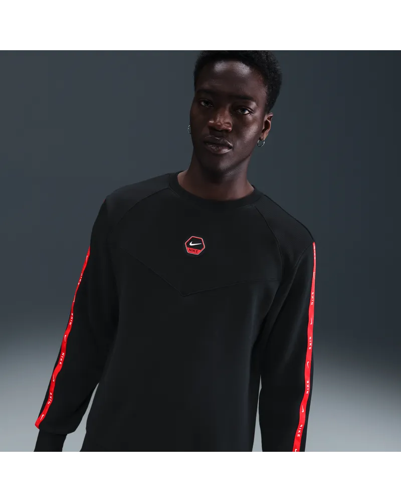 Nike City Side Fleece-Sweatshirt für Herren - Schwarz Schwarz