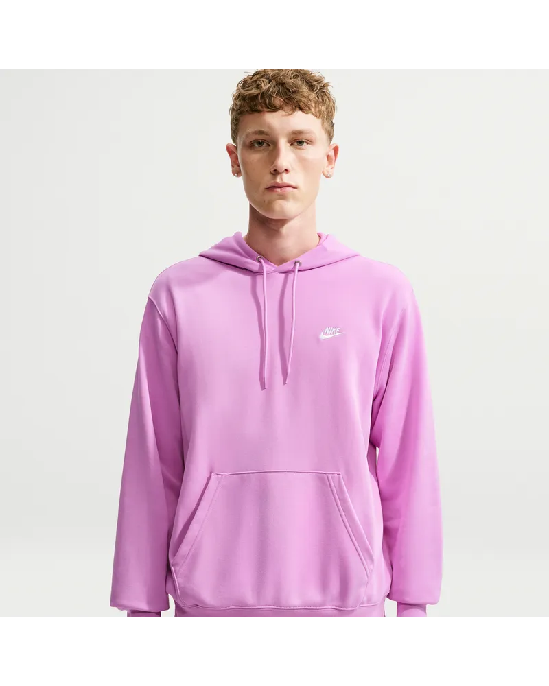 Nike Club French Terry-Hoodie (Herren) - Lila Lila
