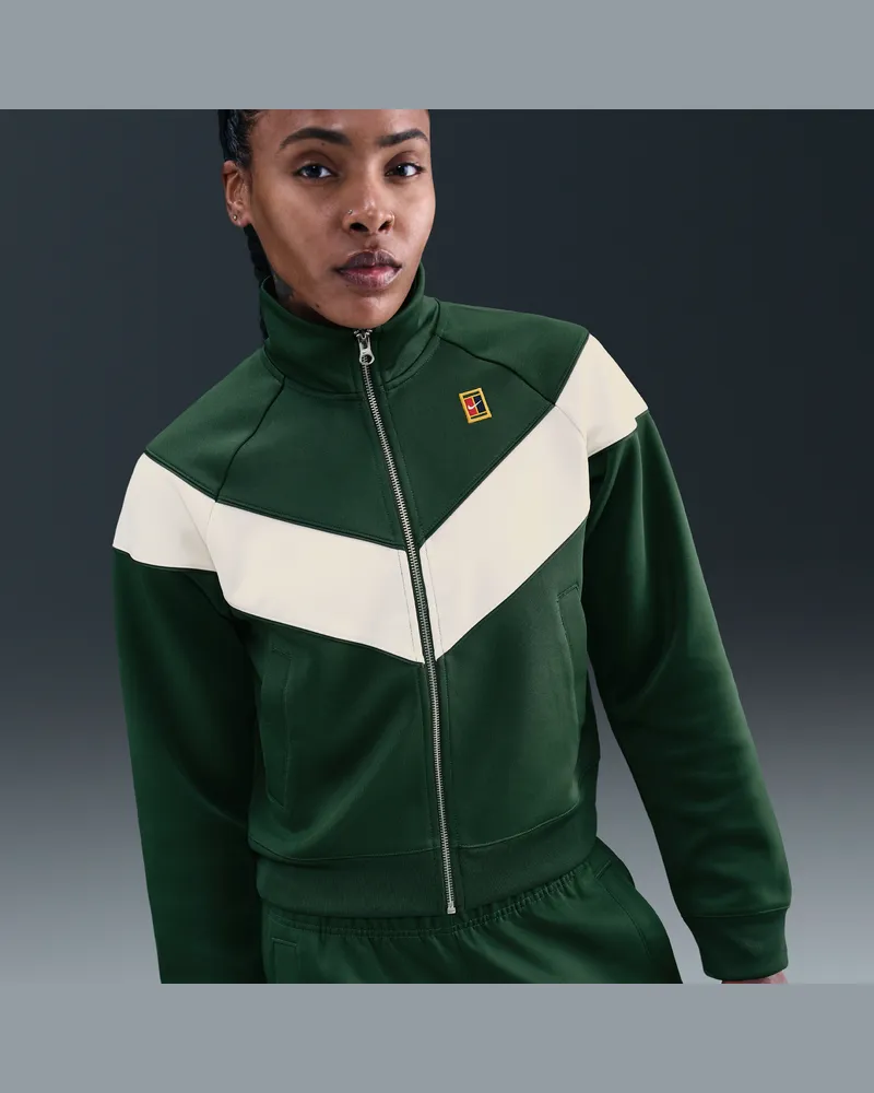 Nike Court Heritage Windrunner Tennisjacke (Damen) - Grün Grün