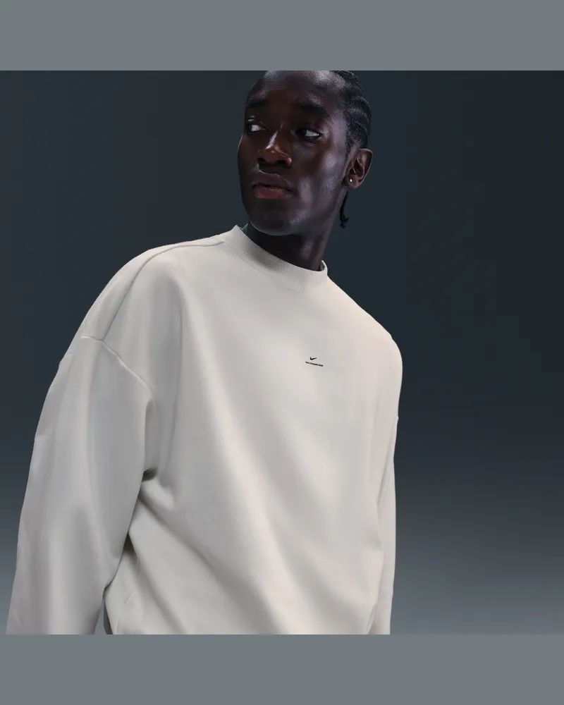 Nike Standard Issue Therma-FIT-Basketball-Oberteil mit Rundhalsausschnitt (Herren) - Weiß Weiß