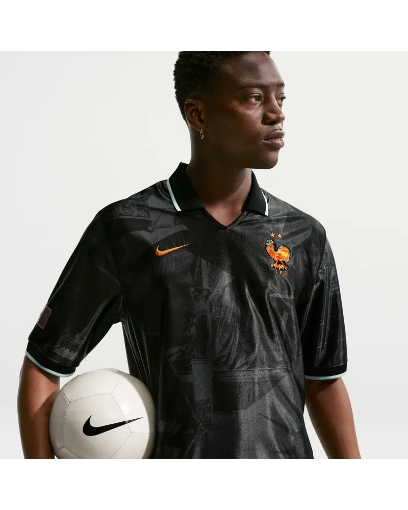 Nike FFF Energy  Dri-FIT Kurzarm-Fußballoberteil für Herren - Grau Grau