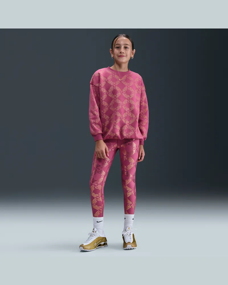 Nike One Leggings mit Print für ältere Kinder (Mädchen) - Lila Lila