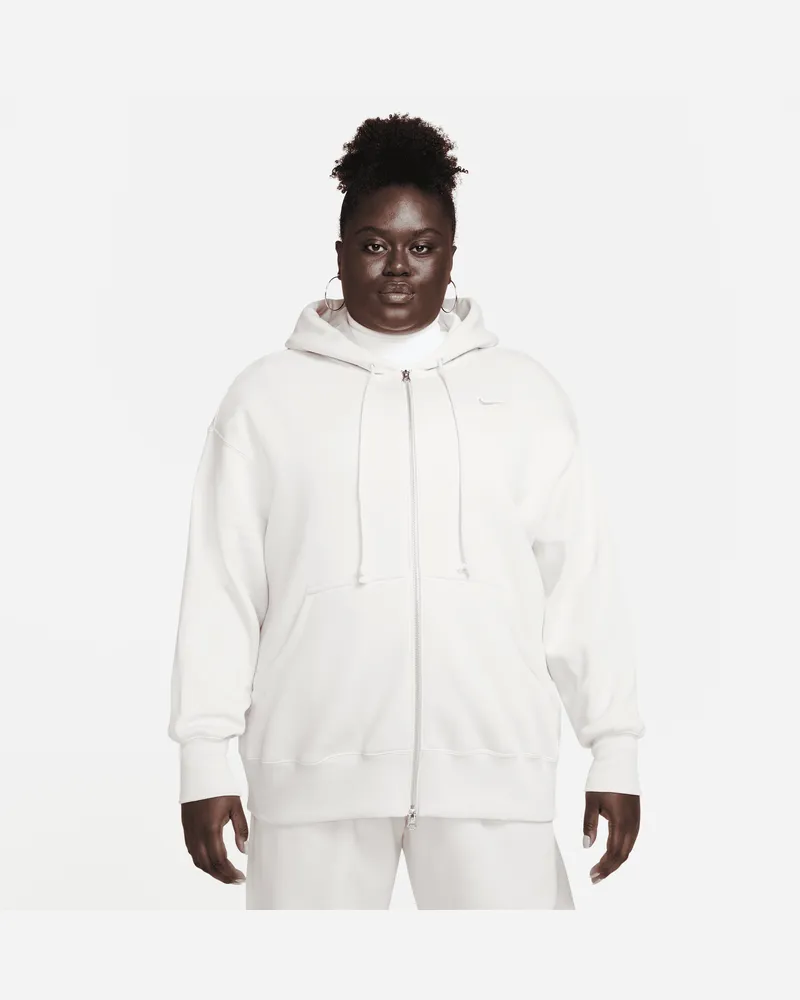 Nike Sportswear Phoenix Fleece Oversize-Damen-Hoodie mit durchgehendem Reißverschluss - Braun Braun