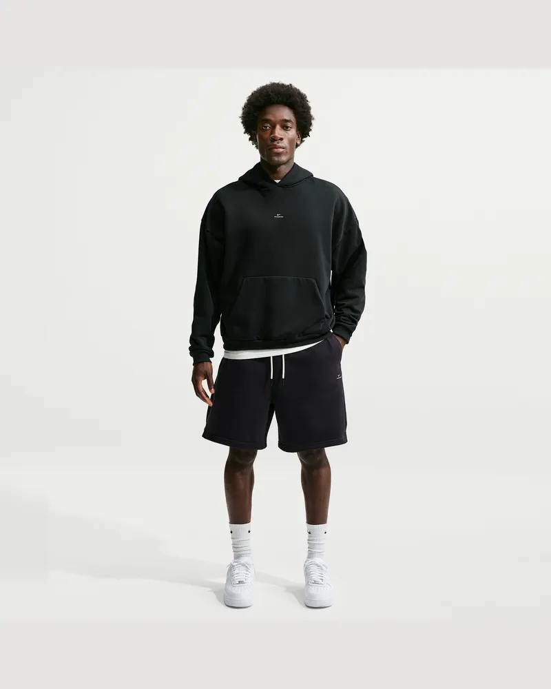 Nike Standard Issue Dri-FIT French-Terry-Fleece-Basketballshorts (ca. 20 cm, Herren) - Schwarz Schwarz