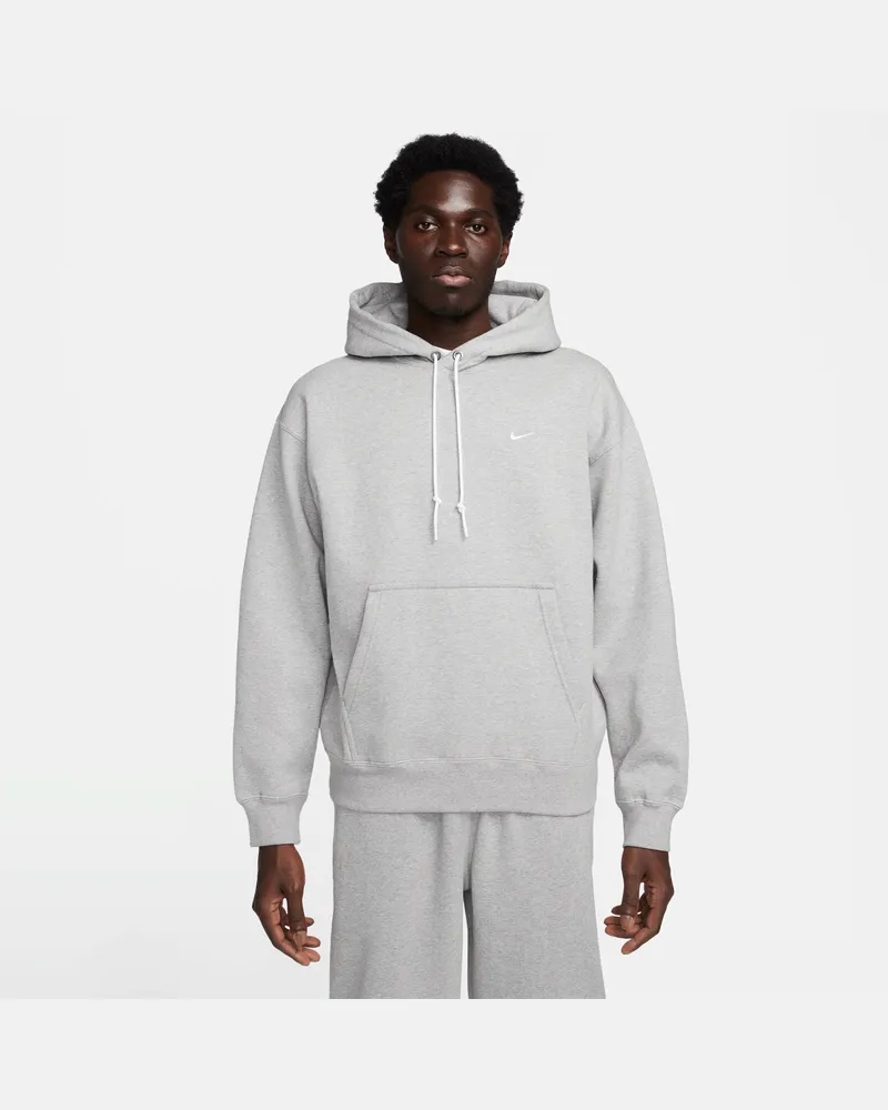 Nike Solo Swoosh Fleece-Hoodie für Herren - Grau Grau
