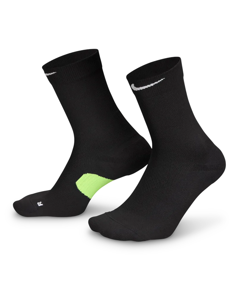 Nike Running Midweight Crew-Socken (1 Paar) - Schwarz Schwarz