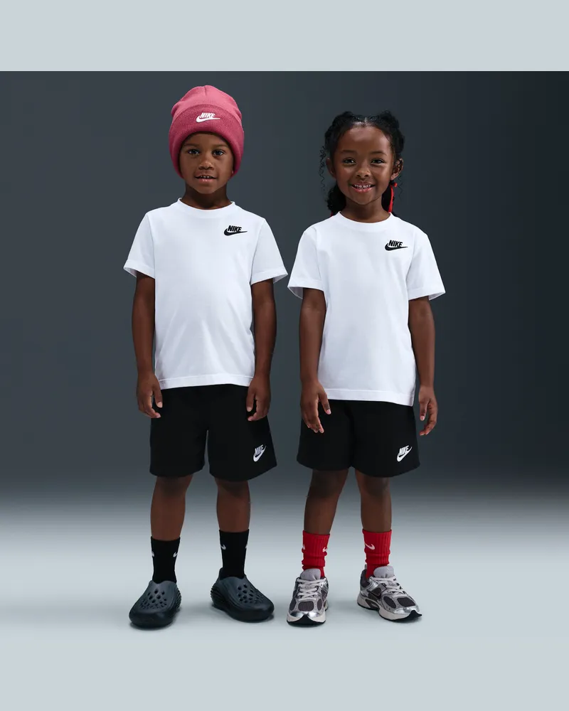 Nike Club 2-teiliges Strick-Shorts-Set für jüngere Kinder - Schwarz Schwarz