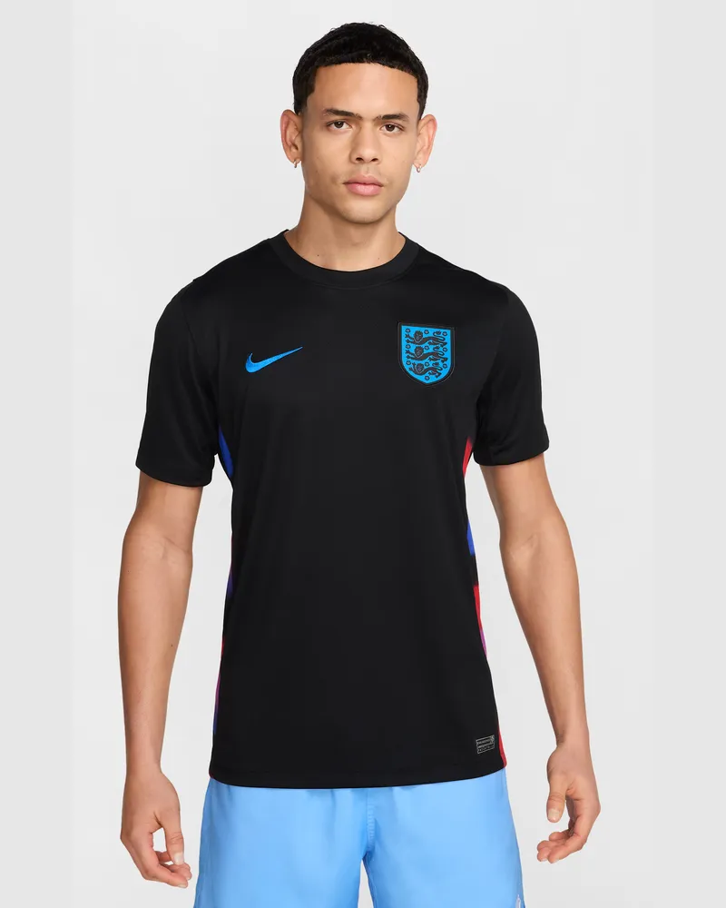Nike England 2025 Stadium Away (Frauenteam)  Dri-FIT Replika-Fußballtrikot (Herren) - Schwarz Schwarz