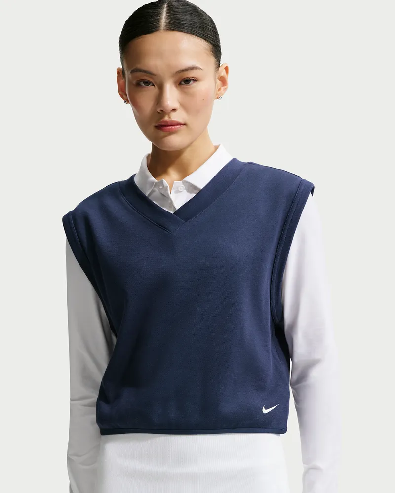 Nike Golfweste mit V-Ausschnitt (Damen) - Blau Blau