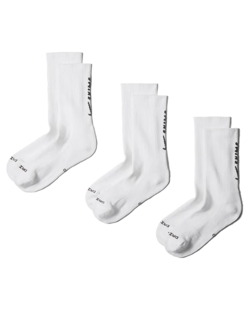 Nike SKIMS Dri-FIT Crew-Socken (Damen, 3 Paar) - Weiß Weiß