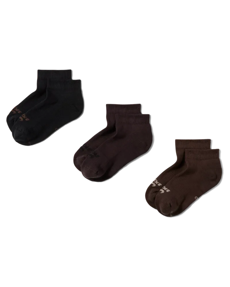 Nike SKIMS Dri-FIT Knöchelsocken (Damen, 3 Paar) - Braun Braun