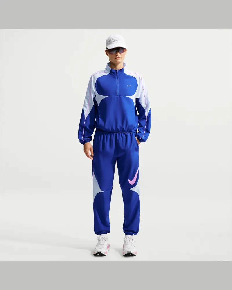 Nike Swoosh Dri-FIT Laufhose (Damen) - Blau Blau