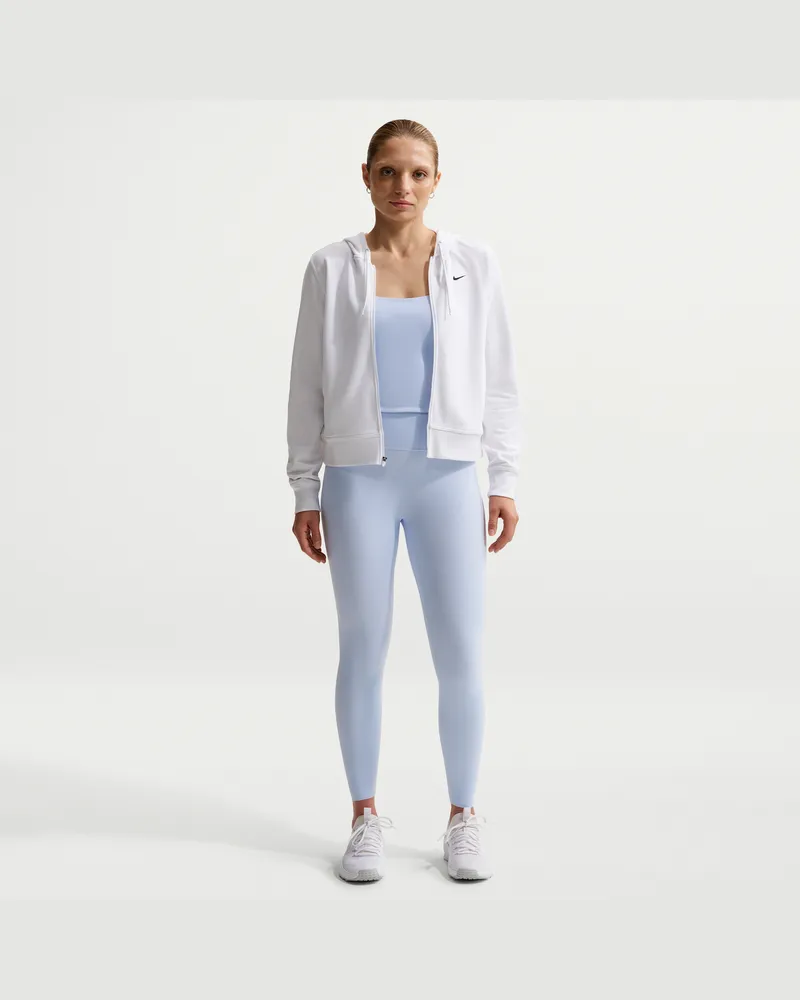 Nike Zenvy 7/8-Leggings mit hohem Bund und ohne Frontnaht (Damen) - Blau Blau