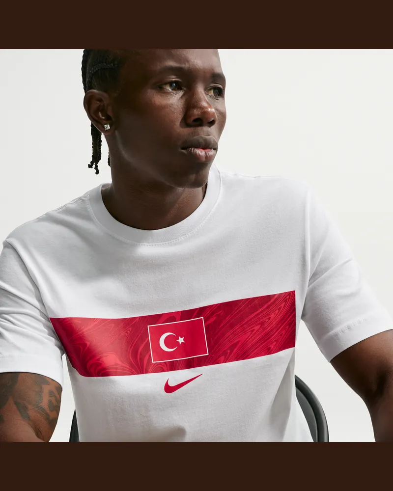Nike Türkei 2026  Fußball-T-Shirt (Herren) - Weiß Weiß