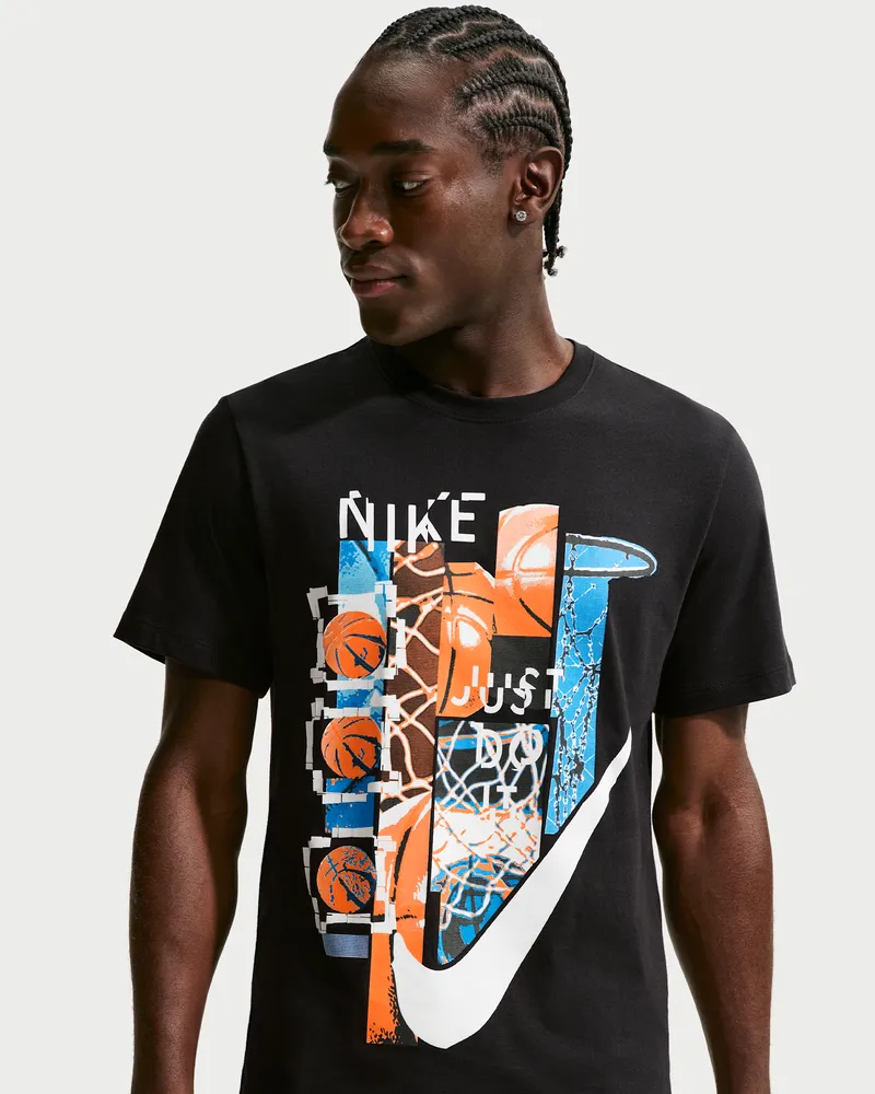 Nike Club Basketball-T-Shirt (Herren) - Schwarz Schwarz