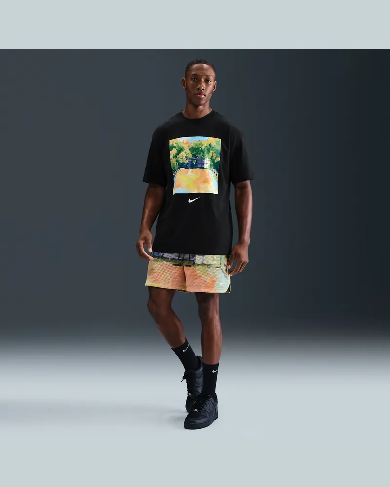 Nike Basketballshorts aus Meshmaterial mit Dri-FIT-Technologie (Herren) (ca. 13 cm) - Grün Grün