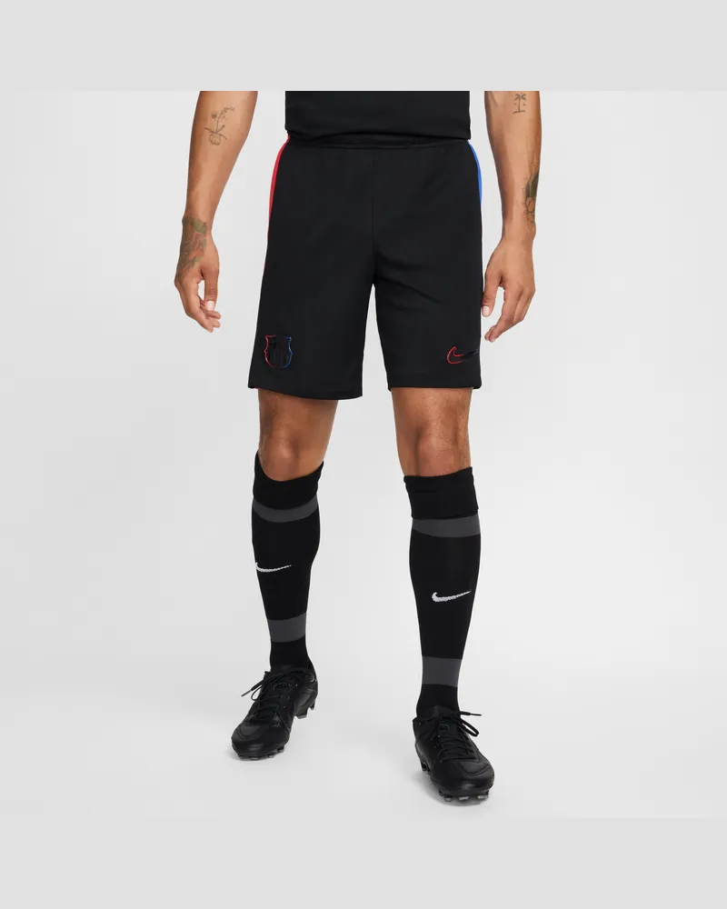 Nike FC Barcelona 2024/25 Stadium Away  Replika-Fußballshorts mit Dri-FIT-Technologie (Herren) - Schwarz Schwarz