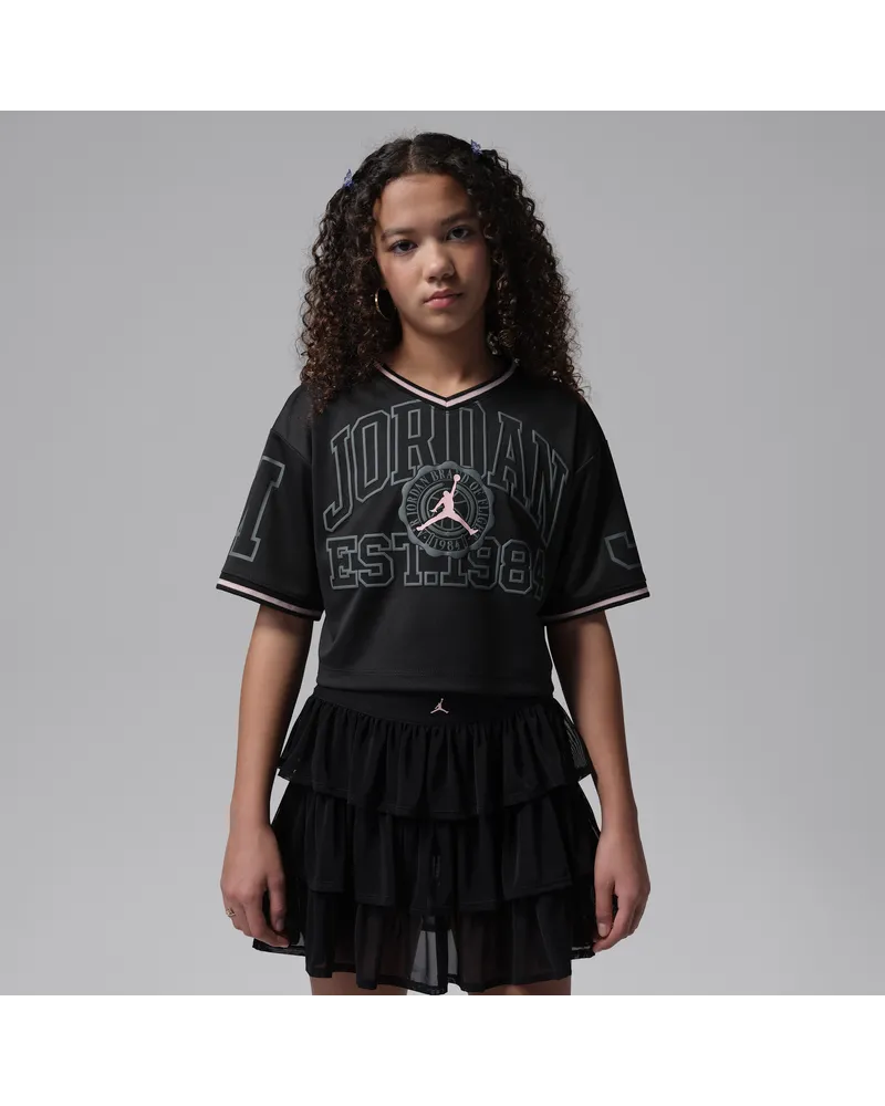Jordan Secret Diary Kurz geschnittenes Trikot für ältere Kinder - Schwarz Schwarz