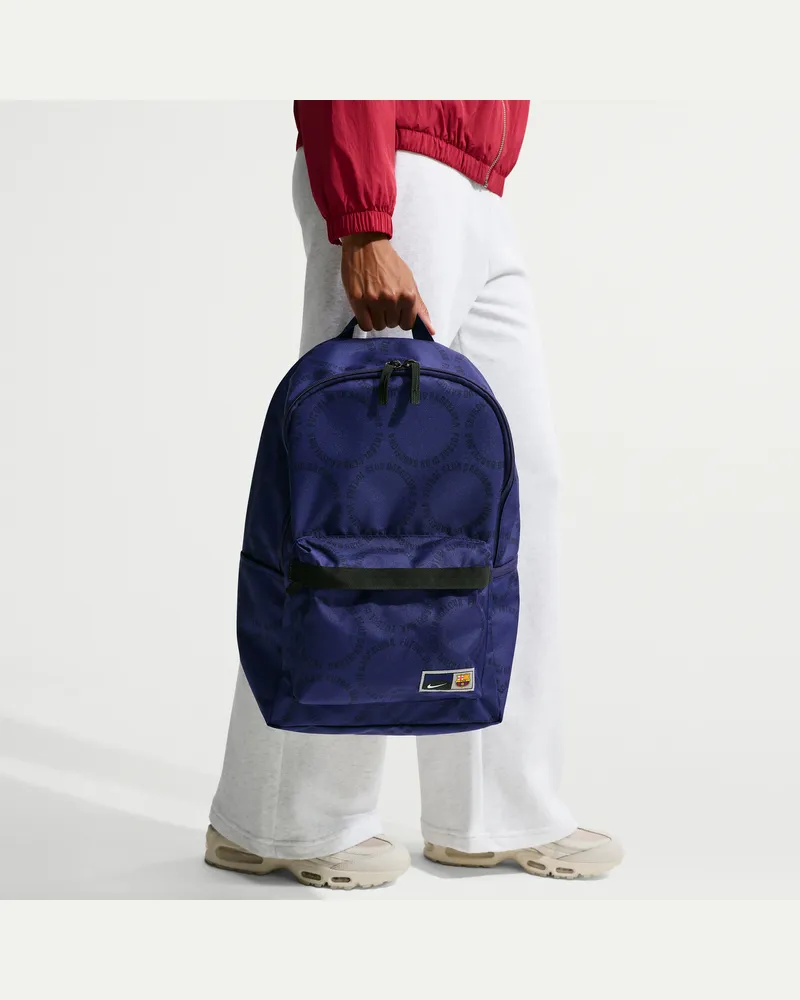 Nike FC Barcelona 25/26  Heritage Rucksack Aop - Blau Blau