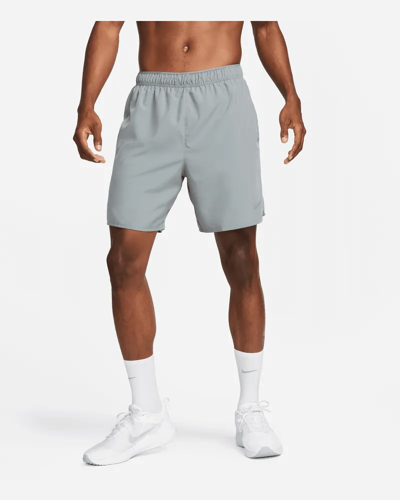 Nike Challenger Dri-FIT-Laufshorts mit Futter für Herren (ca. 18 cm) - Grau Grau