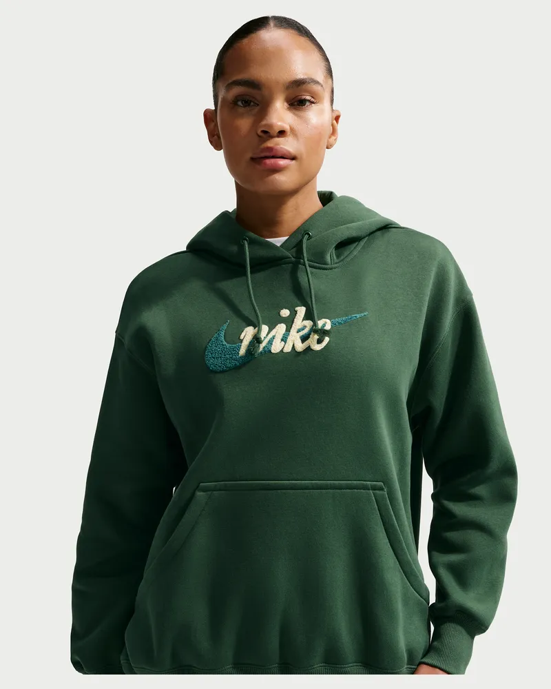 Nike Phoenix Oversize-Hoodie mit Logo für Damen - Grün Grün