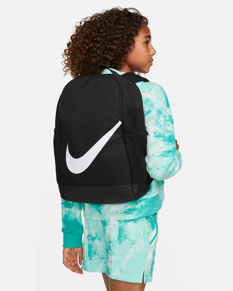 Nike Brasilia Kinder-Rucksack (18 l) - Schwarz Schwarz