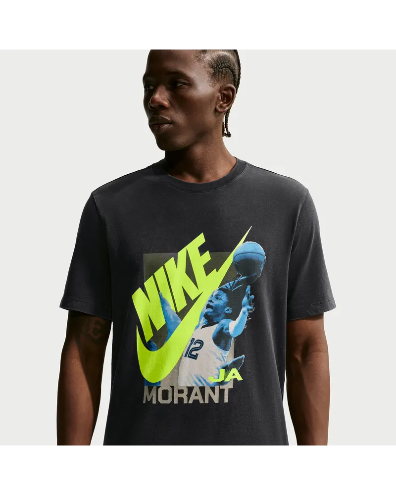 Nike Ja Basketball-T-Shirt für Herren - Schwarz Schwarz