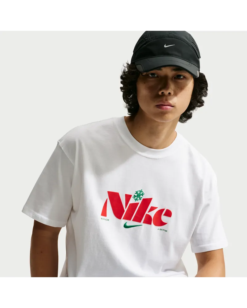 Nike T-Shirt mit weitem Schnitt (Herren) - Weiß Weiß