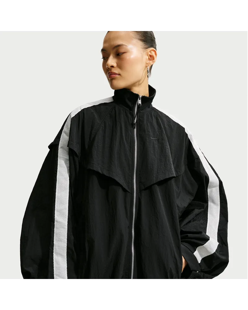 Nike Oversize-Balloon-Trainingsjacke (Damen) - Schwarz Schwarz