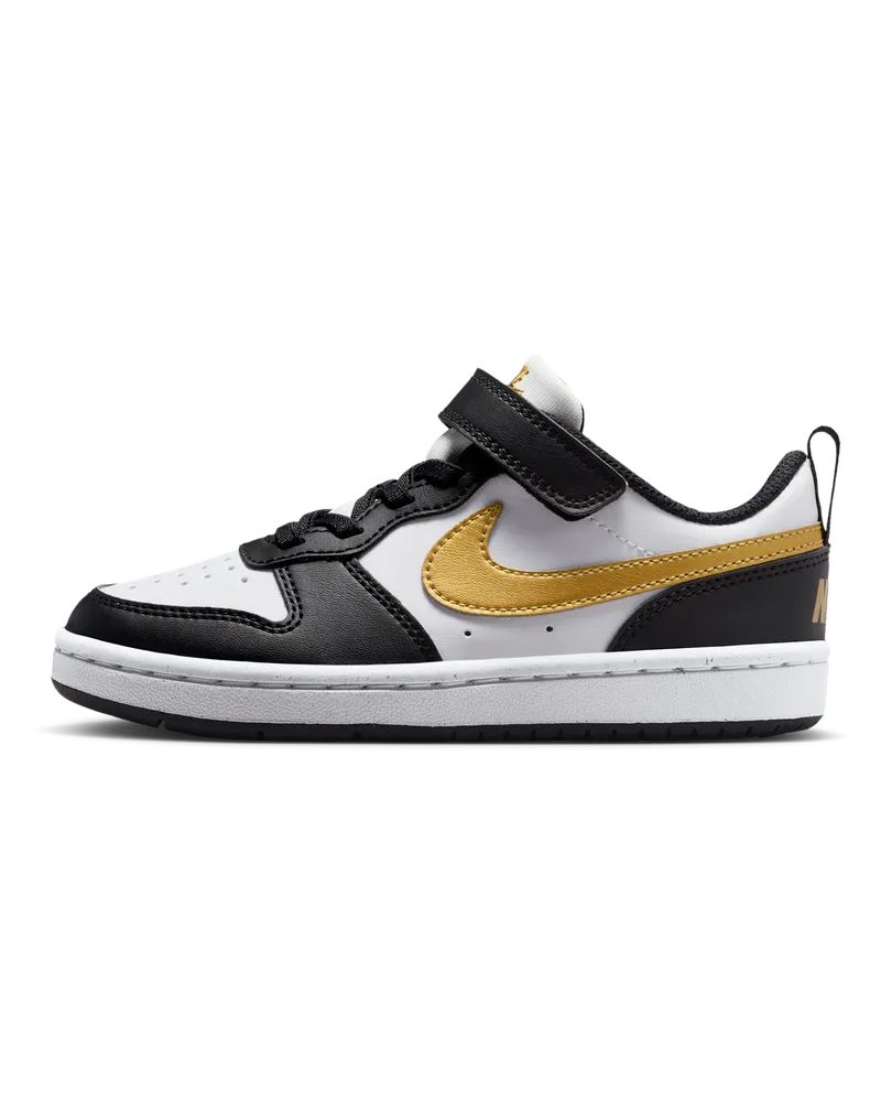 Nike Court Borough Low Recraft Schuh für jüngere Kinder - Schwarz Schwarz