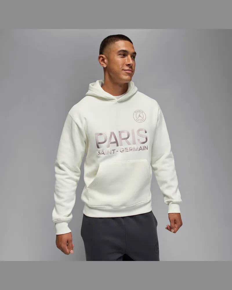 Nike Paris Saint-Germain Fleece-Hoodie für Herren - Weiß Weiß