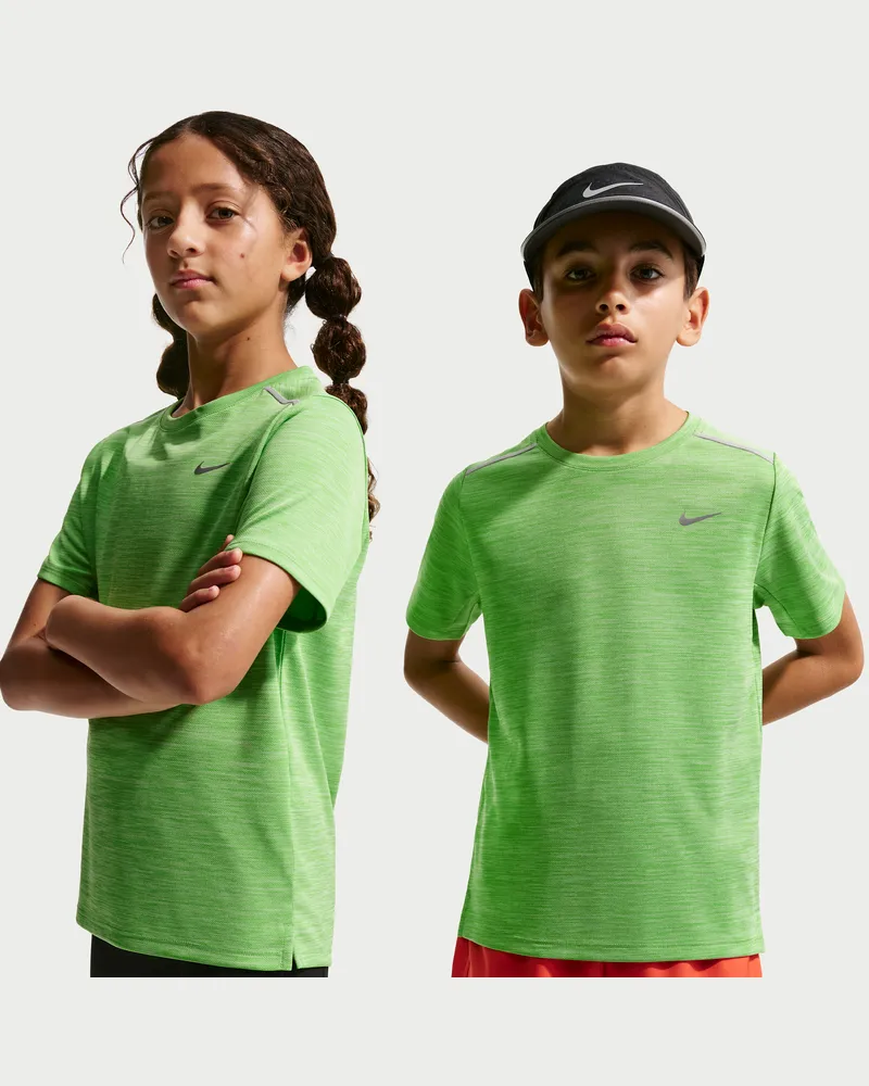 Nike Miler Dri-FIT Kurzarmshirt (ältere Kinder) - Grün Grün