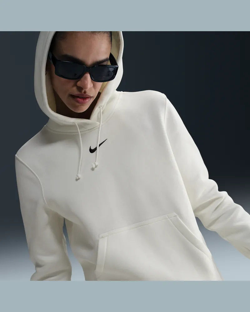 Nike Phoenix Fleece Hoodie für Damen - Weiß Weiß