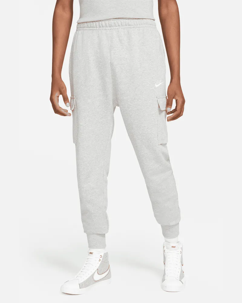 Nike Club French Terry Herren-Cargohose - Grau Grau