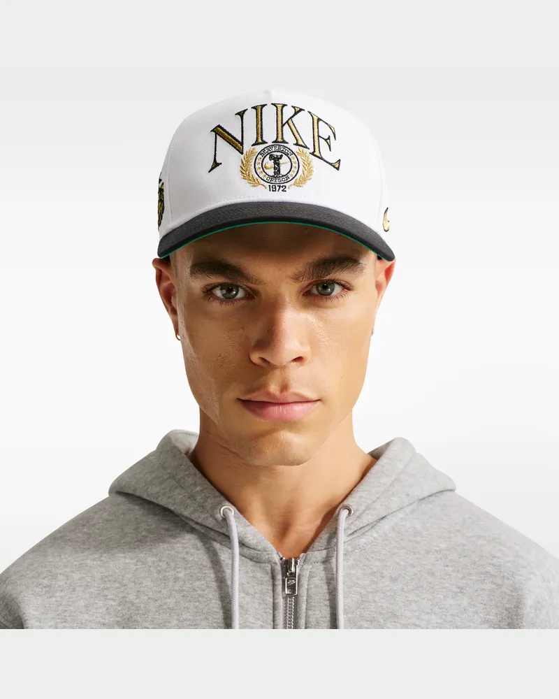 Nike Rise strukturierte Cap in A-Form - Weiß Weiß