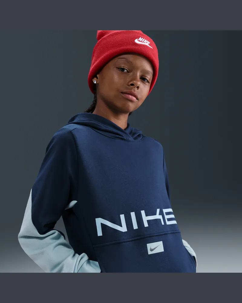 Nike Multi Dri-FIT-Fleece-Hoodie (ältere Kinder) - Blau Blau