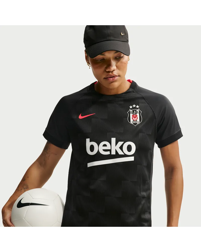 Nike Beşiktaş J.K. 2026/27 Third  Dri-FIT Replika-Fußballtrikot (Damen) - Schwarz Schwarz