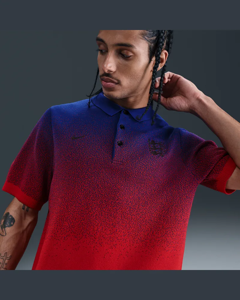 Nike England Club  Fußball-Poloshirt aus Strickmaterial (Herren) - Blau Blau